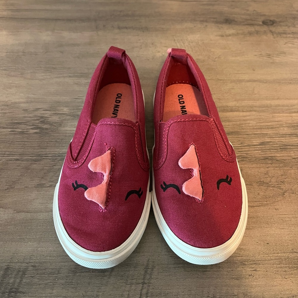 Girls size 8, slip on shoes